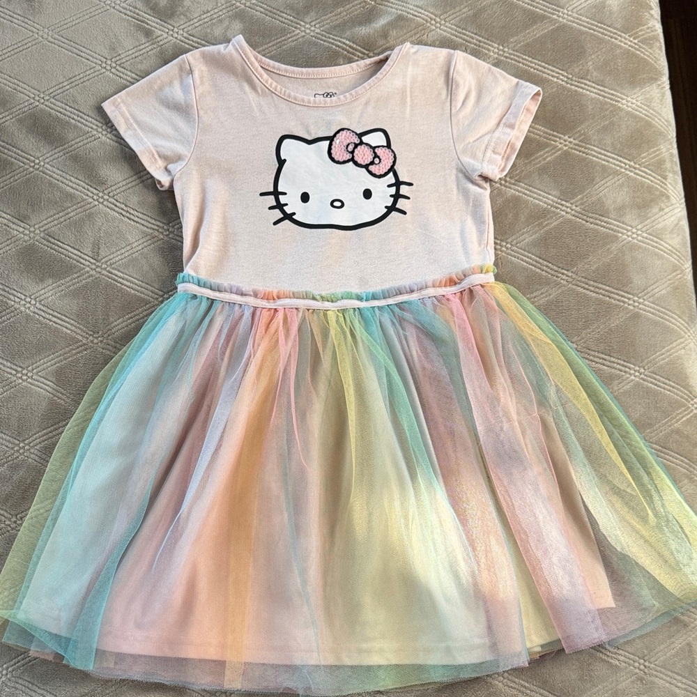 Hello Kitty Pink Graphic Tulle Dress
